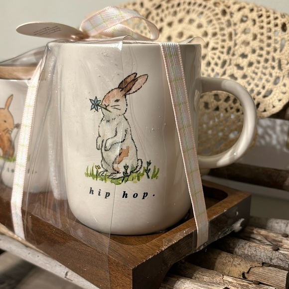 NEW RAE DUNN HIP HOP AND HOP TO IT Rabbit Sugar And Creamer Set - Picture 3 of 9